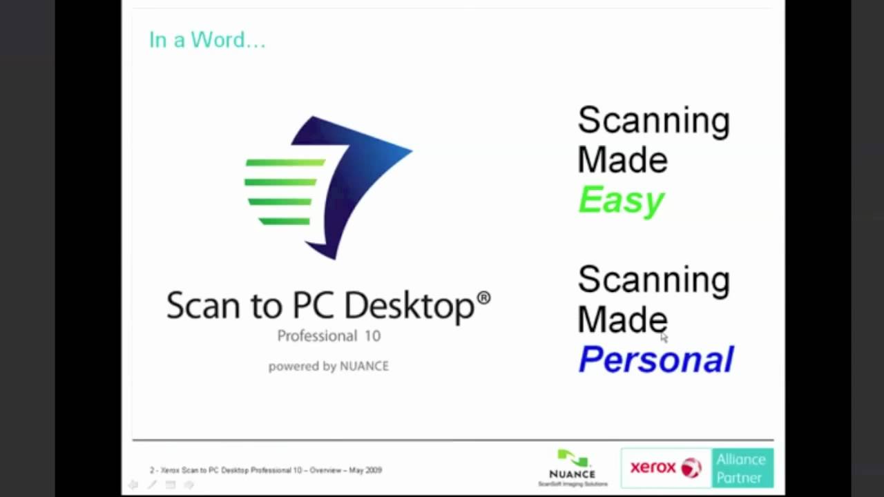 Xerox scan to desktop software